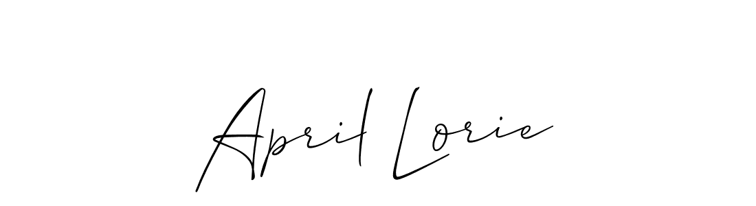 Make a beautiful signature design for name April Lorie. Use this online signature maker to create a handwritten signature for free. April Lorie signature style 2 images and pictures png