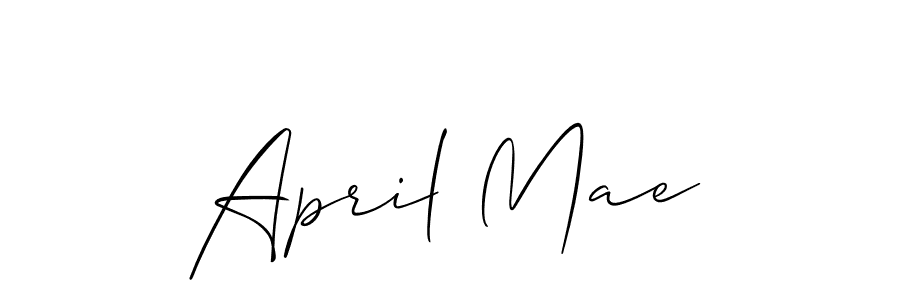 Make a beautiful signature design for name April Mae. Use this online signature maker to create a handwritten signature for free. April Mae signature style 2 images and pictures png