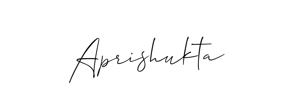 Make a beautiful signature design for name Aprishukta. Use this online signature maker to create a handwritten signature for free. Aprishukta signature style 2 images and pictures png