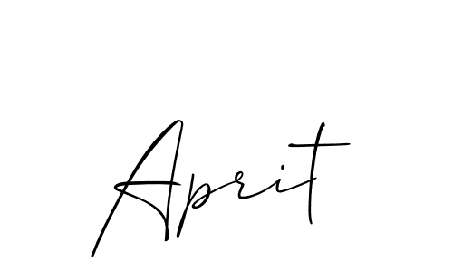 if you are searching for the best signature style for your name Aprit. so please give up your signature search. here we have designed multiple signature styles  using Allison_Script. Aprit signature style 2 images and pictures png