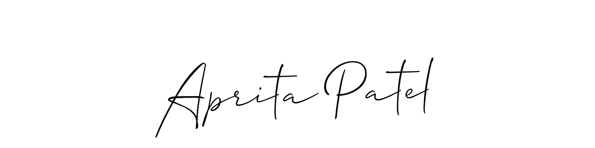 Here are the top 10 professional signature styles for the name Aprita Patel. These are the best autograph styles you can use for your name. Aprita Patel signature style 2 images and pictures png