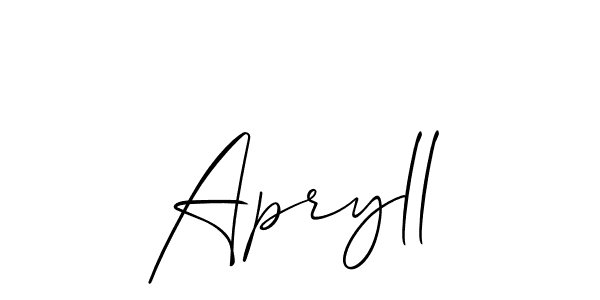 Also we have Apryll name is the best signature style. Create professional handwritten signature collection using Allison_Script autograph style. Apryll signature style 2 images and pictures png
