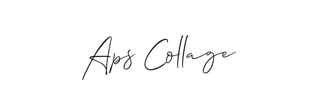 Check out images of Autograph of Aps Collage name. Actor Aps Collage Signature Style. Allison_Script is a professional sign style online. Aps Collage signature style 2 images and pictures png