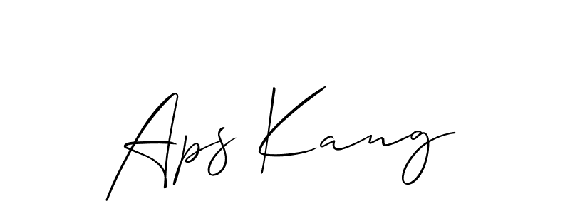 This is the best signature style for the Aps Kang name. Also you like these signature font (Allison_Script). Mix name signature. Aps Kang signature style 2 images and pictures png