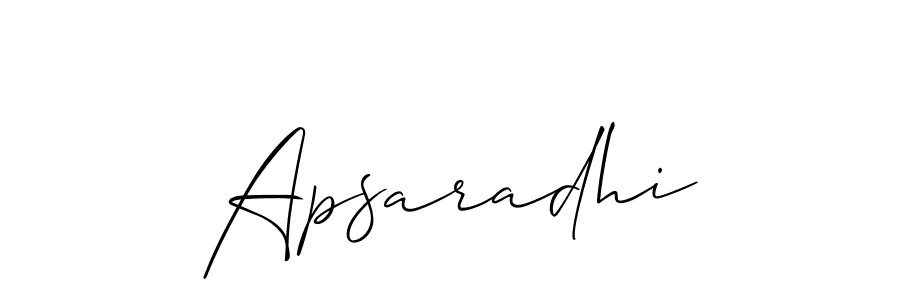 It looks lik you need a new signature style for name Apsaradhi. Design unique handwritten (Allison_Script) signature with our free signature maker in just a few clicks. Apsaradhi signature style 2 images and pictures png