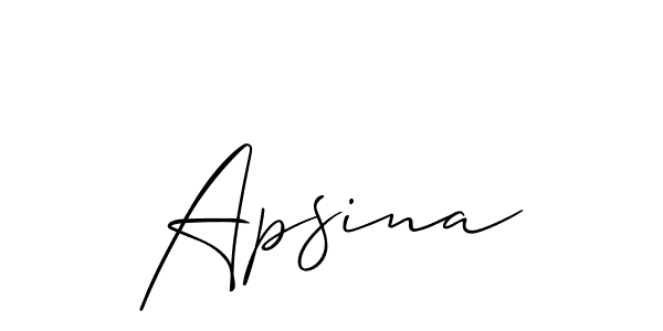 if you are searching for the best signature style for your name Apsina. so please give up your signature search. here we have designed multiple signature styles  using Allison_Script. Apsina signature style 2 images and pictures png