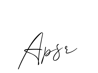 How to make Apsr name signature. Use Allison_Script style for creating short signs online. This is the latest handwritten sign. Apsr signature style 2 images and pictures png