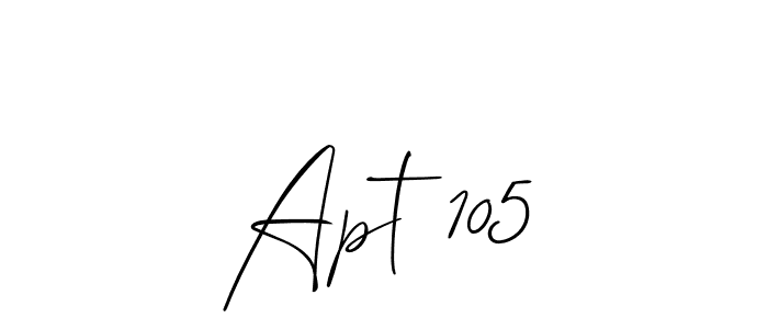 It looks lik you need a new signature style for name Apt 105. Design unique handwritten (Allison_Script) signature with our free signature maker in just a few clicks. Apt 105 signature style 2 images and pictures png