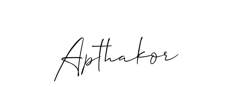 You can use this online signature creator to create a handwritten signature for the name Apthakor. This is the best online autograph maker. Apthakor signature style 2 images and pictures png