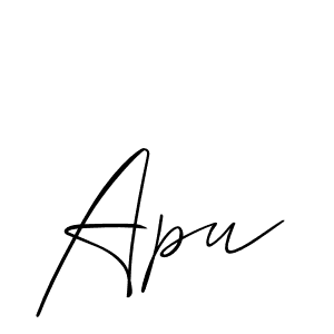 Best and Professional Signature Style for Apu. Allison_Script Best Signature Style Collection. Apu signature style 2 images and pictures png