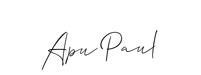 Make a beautiful signature design for name Apu Paul. Use this online signature maker to create a handwritten signature for free. Apu Paul signature style 2 images and pictures png
