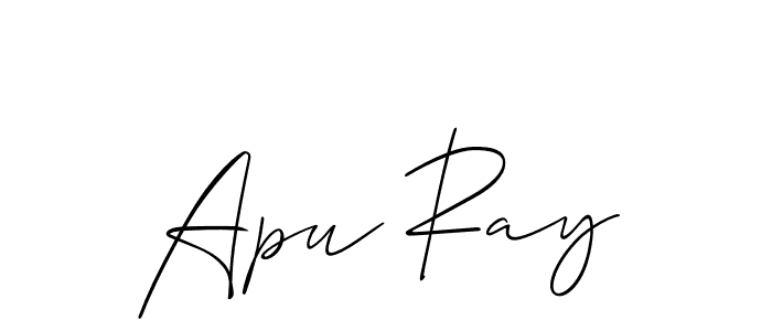 How to make Apu Ray name signature. Use Allison_Script style for creating short signs online. This is the latest handwritten sign. Apu Ray signature style 2 images and pictures png