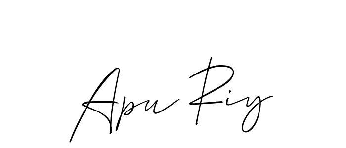 Apu Riy stylish signature style. Best Handwritten Sign (Allison_Script) for my name. Handwritten Signature Collection Ideas for my name Apu Riy. Apu Riy signature style 2 images and pictures png