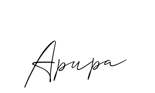 You should practise on your own different ways (Allison_Script) to write your name (Apupa) in signature. don't let someone else do it for you. Apupa signature style 2 images and pictures png