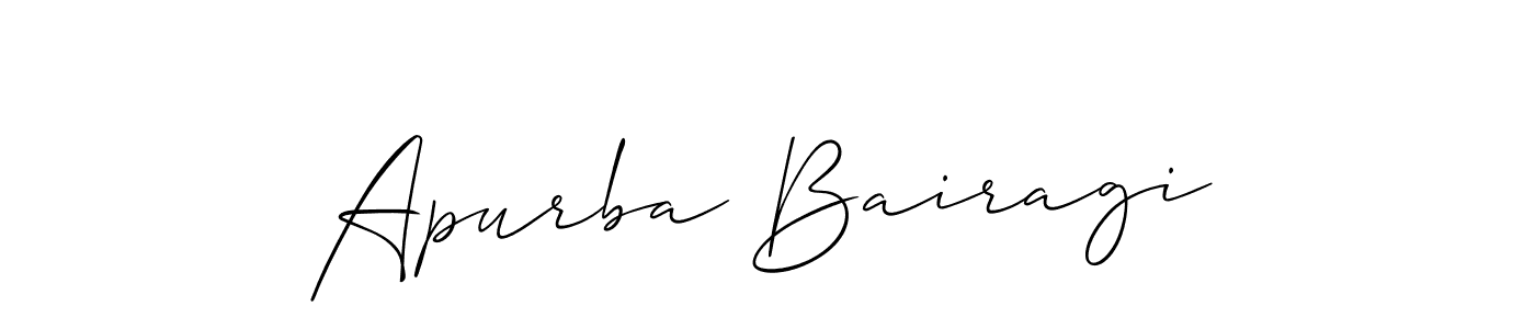 How to make Apurba Bairagi signature? Allison_Script is a professional autograph style. Create handwritten signature for Apurba Bairagi name. Apurba Bairagi signature style 2 images and pictures png