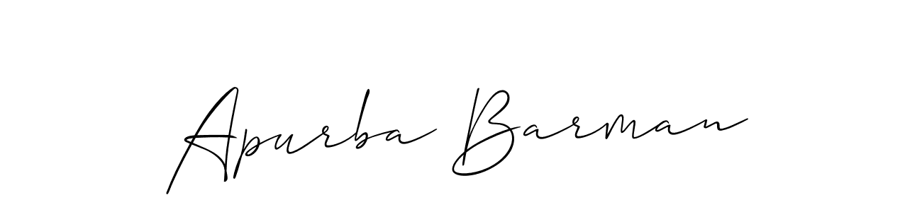 if you are searching for the best signature style for your name Apurba Barman. so please give up your signature search. here we have designed multiple signature styles  using Allison_Script. Apurba Barman signature style 2 images and pictures png