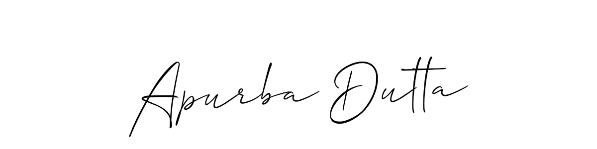 You should practise on your own different ways (Allison_Script) to write your name (Apurba Dutta) in signature. don't let someone else do it for you. Apurba Dutta signature style 2 images and pictures png