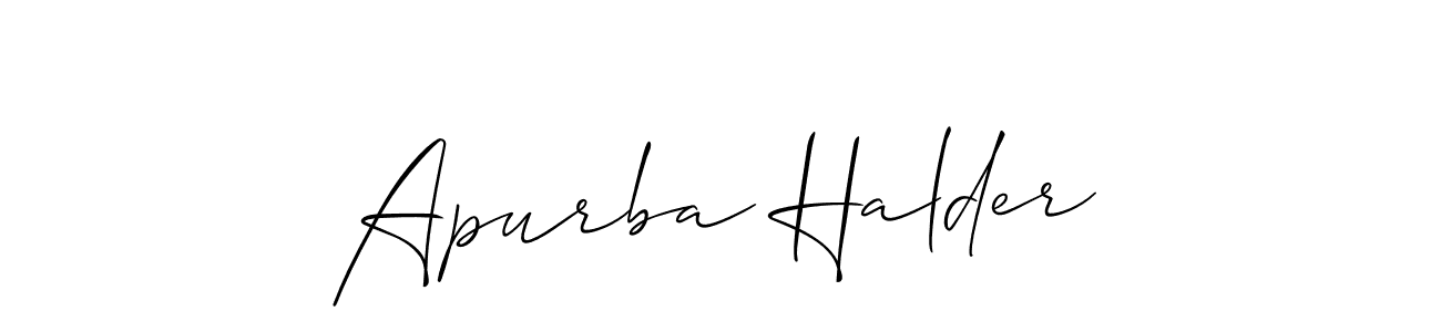 Similarly Allison_Script is the best handwritten signature design. Signature creator online .You can use it as an online autograph creator for name Apurba Halder. Apurba Halder signature style 2 images and pictures png