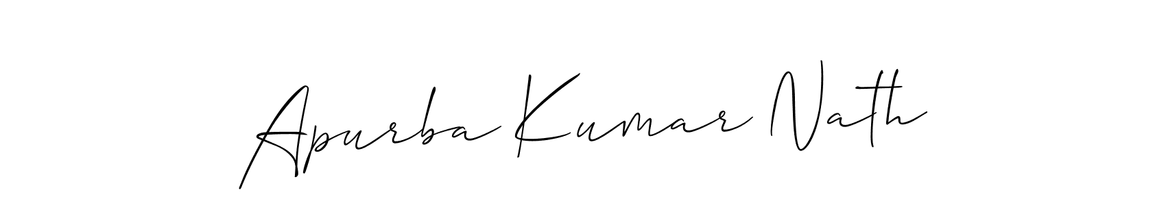 It looks lik you need a new signature style for name Apurba Kumar Nath. Design unique handwritten (Allison_Script) signature with our free signature maker in just a few clicks. Apurba Kumar Nath signature style 2 images and pictures png