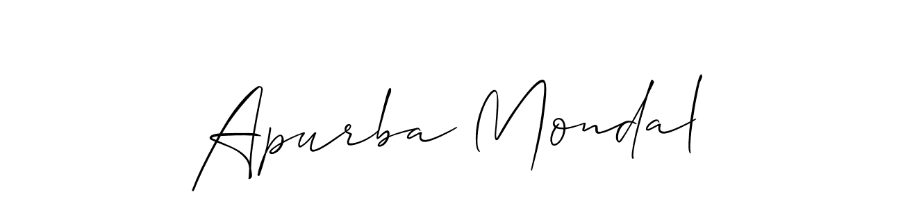 You should practise on your own different ways (Allison_Script) to write your name (Apurba Mondal) in signature. don't let someone else do it for you. Apurba Mondal signature style 2 images and pictures png