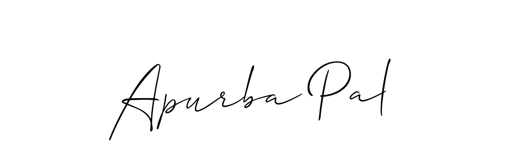 Make a beautiful signature design for name Apurba Pal. With this signature (Allison_Script) style, you can create a handwritten signature for free. Apurba Pal signature style 2 images and pictures png