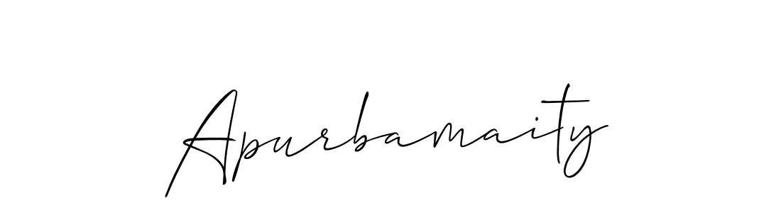 Design your own signature with our free online signature maker. With this signature software, you can create a handwritten (Allison_Script) signature for name Apurbamaity. Apurbamaity signature style 2 images and pictures png