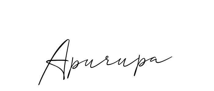 Best and Professional Signature Style for Apurupa. Allison_Script Best Signature Style Collection. Apurupa signature style 2 images and pictures png
