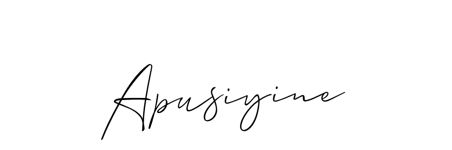 Best and Professional Signature Style for Apusiyine. Allison_Script Best Signature Style Collection. Apusiyine signature style 2 images and pictures png