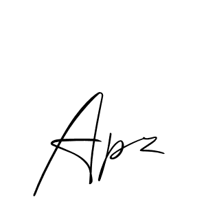 Make a beautiful signature design for name Apz. Use this online signature maker to create a handwritten signature for free. Apz signature style 2 images and pictures png