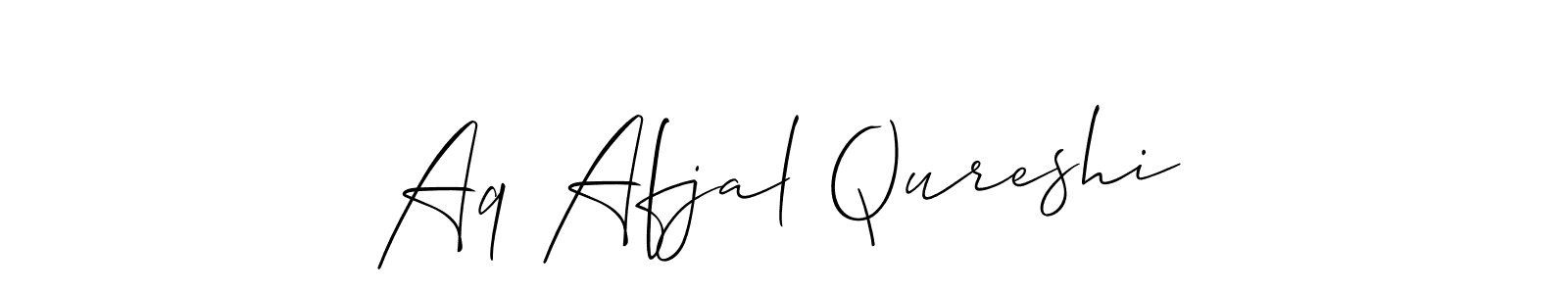 Similarly Allison_Script is the best handwritten signature design. Signature creator online .You can use it as an online autograph creator for name Aq Afjal Qureshi. Aq Afjal Qureshi signature style 2 images and pictures png