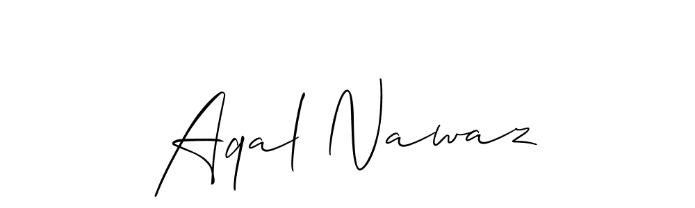Similarly Allison_Script is the best handwritten signature design. Signature creator online .You can use it as an online autograph creator for name Aqal Nawaz. Aqal Nawaz signature style 2 images and pictures png