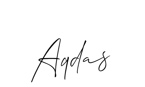 if you are searching for the best signature style for your name Aqdas. so please give up your signature search. here we have designed multiple signature styles  using Allison_Script. Aqdas signature style 2 images and pictures png