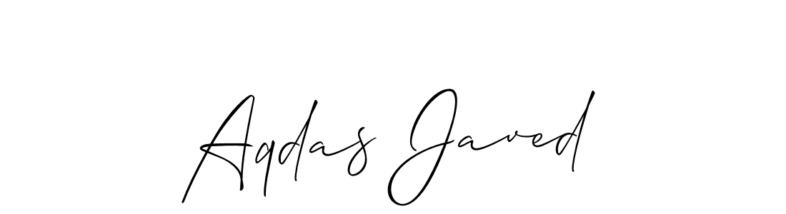 It looks lik you need a new signature style for name Aqdas Javed. Design unique handwritten (Allison_Script) signature with our free signature maker in just a few clicks. Aqdas Javed signature style 2 images and pictures png