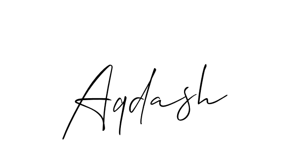 It looks lik you need a new signature style for name Aqdash. Design unique handwritten (Allison_Script) signature with our free signature maker in just a few clicks. Aqdash signature style 2 images and pictures png