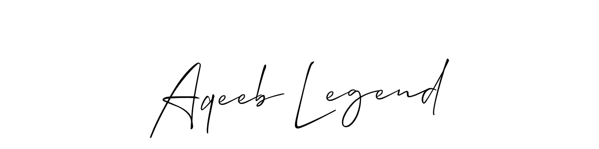 How to Draw Aqeeb Legend signature style? Allison_Script is a latest design signature styles for name Aqeeb Legend. Aqeeb Legend signature style 2 images and pictures png
