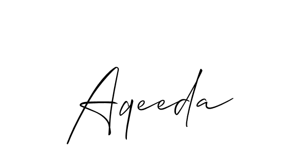 You can use this online signature creator to create a handwritten signature for the name Aqeeda. This is the best online autograph maker. Aqeeda signature style 2 images and pictures png