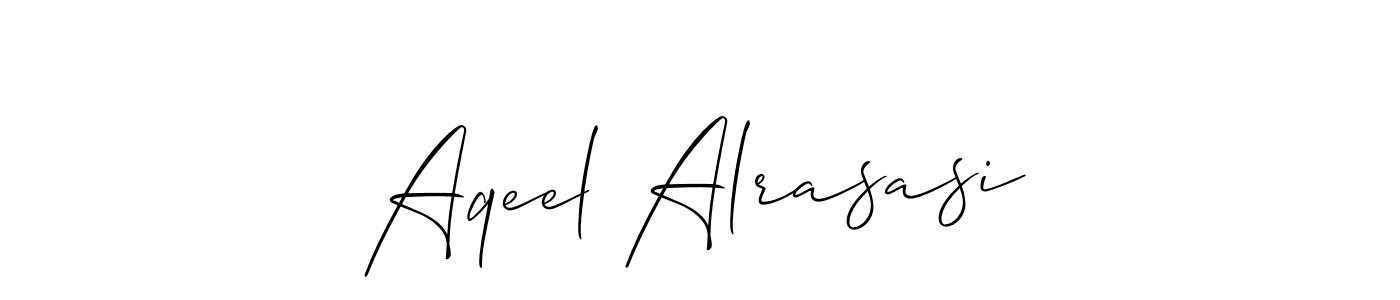 You should practise on your own different ways (Allison_Script) to write your name (Aqeel Alrasasi) in signature. don't let someone else do it for you. Aqeel Alrasasi signature style 2 images and pictures png