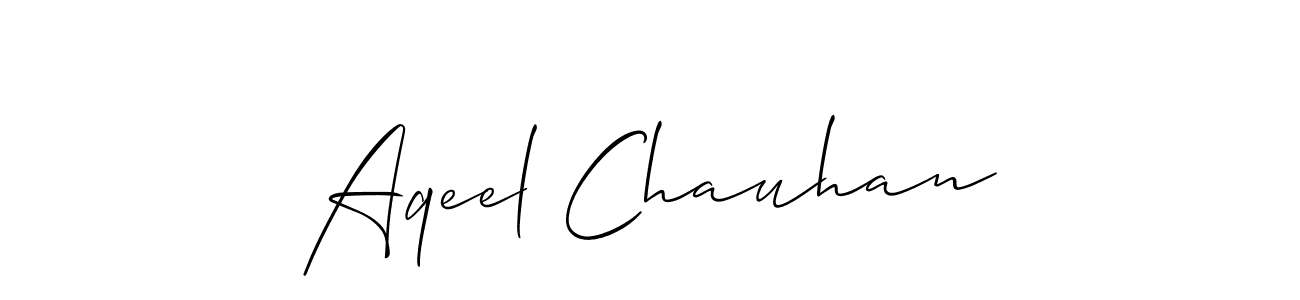 if you are searching for the best signature style for your name Aqeel Chauhan. so please give up your signature search. here we have designed multiple signature styles  using Allison_Script. Aqeel Chauhan signature style 2 images and pictures png