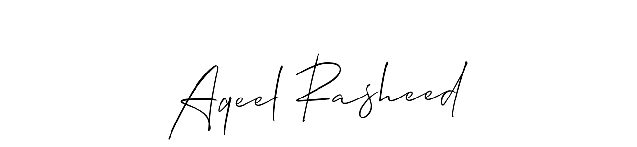 How to Draw Aqeel Rasheed signature style? Allison_Script is a latest design signature styles for name Aqeel Rasheed. Aqeel Rasheed signature style 2 images and pictures png