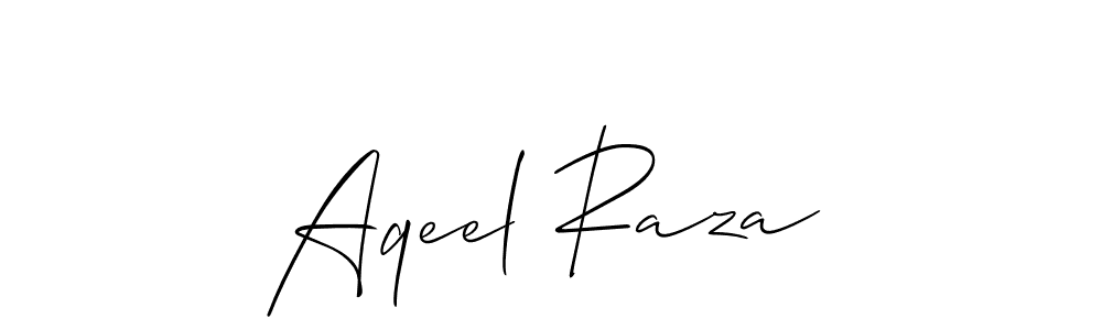 This is the best signature style for the Aqeel Raza name. Also you like these signature font (Allison_Script). Mix name signature. Aqeel Raza signature style 2 images and pictures png