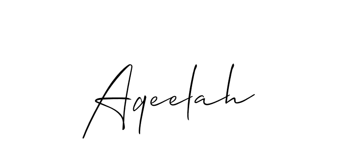Similarly Allison_Script is the best handwritten signature design. Signature creator online .You can use it as an online autograph creator for name Aqeelah. Aqeelah signature style 2 images and pictures png