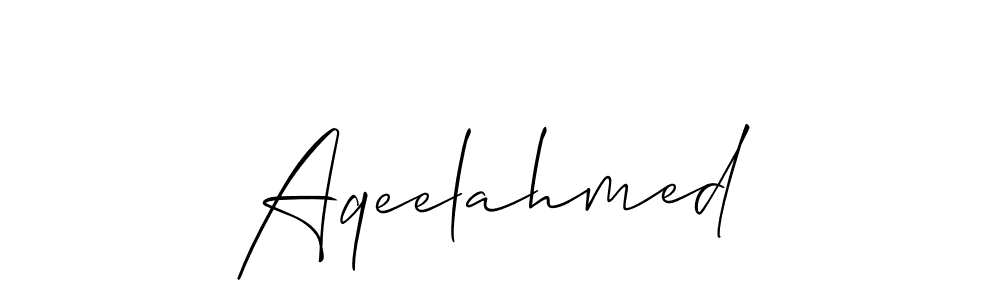 Aqeelahmed stylish signature style. Best Handwritten Sign (Allison_Script) for my name. Handwritten Signature Collection Ideas for my name Aqeelahmed. Aqeelahmed signature style 2 images and pictures png