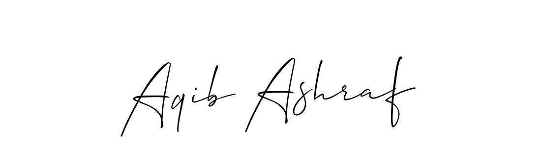 Also we have Aqib Ashraf name is the best signature style. Create professional handwritten signature collection using Allison_Script autograph style. Aqib Ashraf signature style 2 images and pictures png