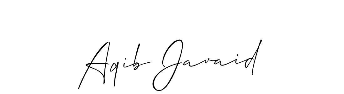 It looks lik you need a new signature style for name Aqib Javaid. Design unique handwritten (Allison_Script) signature with our free signature maker in just a few clicks. Aqib Javaid signature style 2 images and pictures png