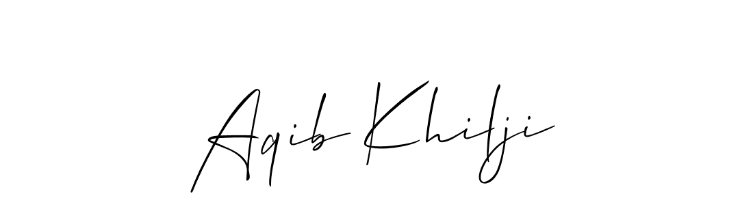 Best and Professional Signature Style for Aqib Khilji. Allison_Script Best Signature Style Collection. Aqib Khilji signature style 2 images and pictures png