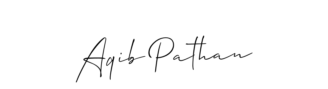 Allison_Script is a professional signature style that is perfect for those who want to add a touch of class to their signature. It is also a great choice for those who want to make their signature more unique. Get Aqib Pathan name to fancy signature for free. Aqib Pathan signature style 2 images and pictures png