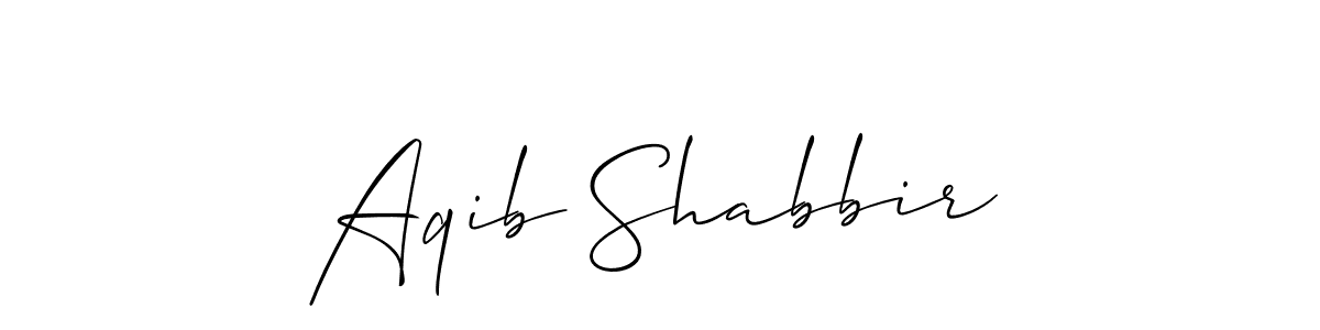 It looks lik you need a new signature style for name Aqib Shabbir. Design unique handwritten (Allison_Script) signature with our free signature maker in just a few clicks. Aqib Shabbir signature style 2 images and pictures png