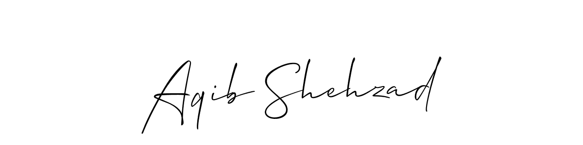 Also You can easily find your signature by using the search form. We will create Aqib Shehzad name handwritten signature images for you free of cost using Allison_Script sign style. Aqib Shehzad signature style 2 images and pictures png