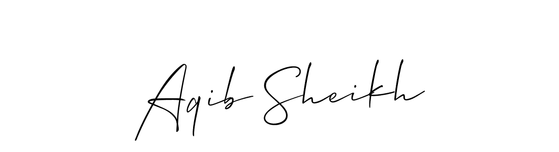 You should practise on your own different ways (Allison_Script) to write your name (Aqib Sheikh) in signature. don't let someone else do it for you. Aqib Sheikh signature style 2 images and pictures png