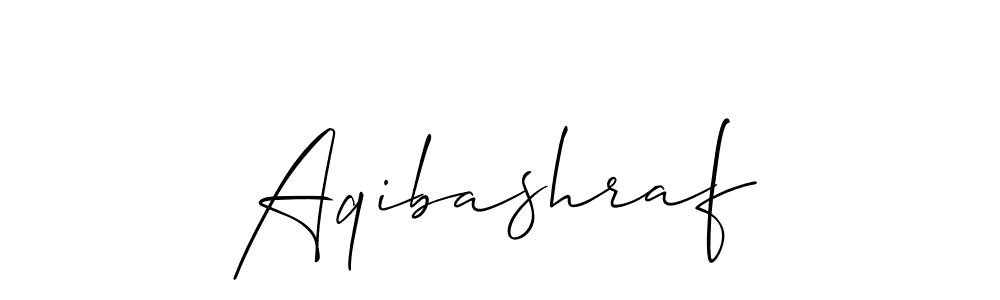 How to make Aqibashraf signature? Allison_Script is a professional autograph style. Create handwritten signature for Aqibashraf name. Aqibashraf signature style 2 images and pictures png